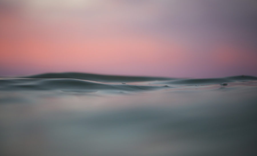 "Pink Water" Tranquil Art by EDA Surf