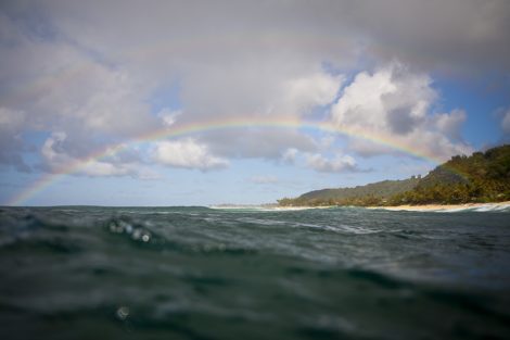 "Rainbows Of Pipeline" Coastal Art by EDA Surf