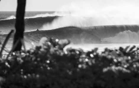 Island Disruption Black and White Surf Photography