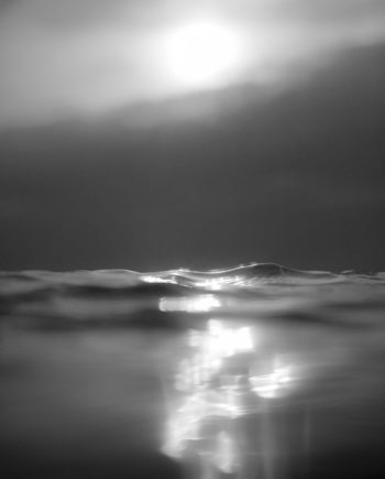 Gleaming Black and White Surf Photography