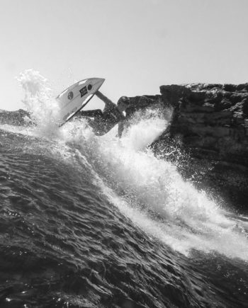 Top to Bottom Black and White Surf Photography